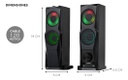 Parlantes Gadnic Gamer038 Led 2 En 1 Barra De Sonido Tv Pc - Negro