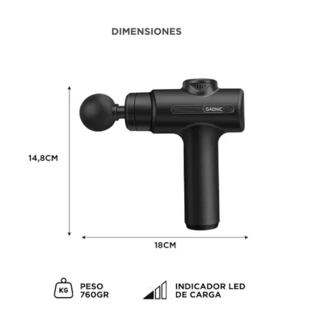 PISTOLA MASAJEADORA GADNIC SIMPLE MASAJ172