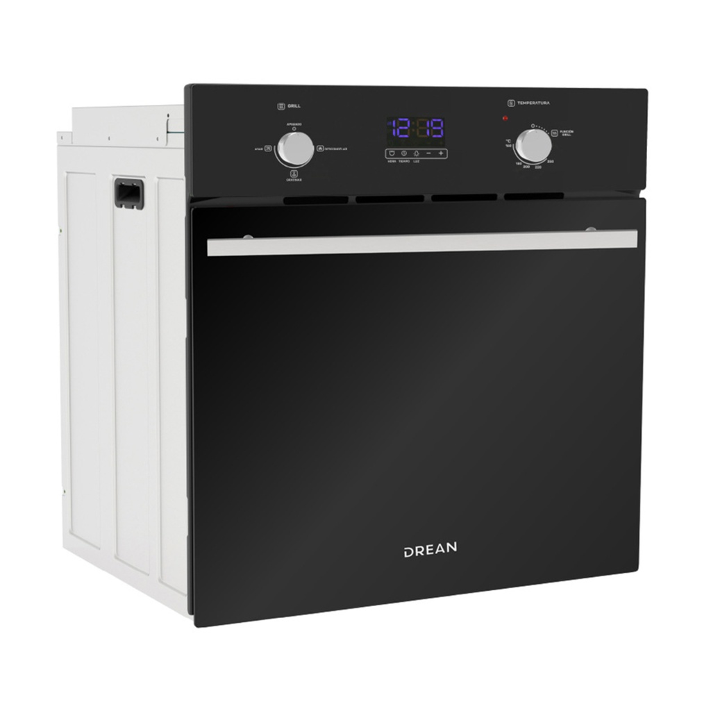 HORNO A GAS DREAN HGDR601CN 60 CM INOX NEGRO