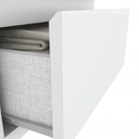 MESA DE LUZ HENN CAMPECHE D07-10 2 CAJONES BLANCO