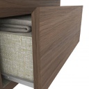 MESA DE LUZ HENN CAMPECHE D07-130 2 CAJONES BLANCO
