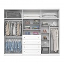 ROPERO HENN AMERICANO D205-05 6 PUERTAS BLANCO