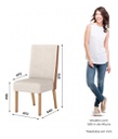 Silla Comedor Henn Anne X2 Und S33-531 Natural Corano Lino Liso Courano Y Lino Nature Con Courano Y Lino