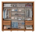 Ropero Henn Medelin D326-127 2 Puertas Natural Off White Beige