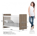 Cuna Henn Labirinto Ia19-18 Rustico/blanco Marrón