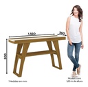 Mesa Recibidor Menphis S350-127 Nature/off White Armarios Para Lavandería Nature Con Off White