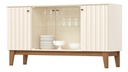 Bahiut Henn Eiffel S352-129 4 Puertas Off White Nature Off White/marrón