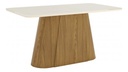Mesa Henn Olivia Sc116-127 1.60 C/vidrio Natural/off White Beige Natural