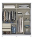 Ropero Henn Verg D239-66 2 Puertas Blanco