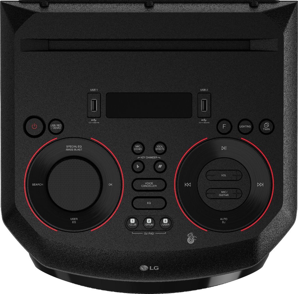 Sistema Portátil LG Xboom Rnc5 500w Karaoke Negro