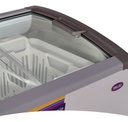 Freezer Inelro Horizontal 350pi Plus 279lts Tapa De Vidrio Blanco