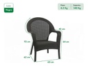 Sillon Garden Life F785601 Rattan Qatar Negro Apilable Negro Liso