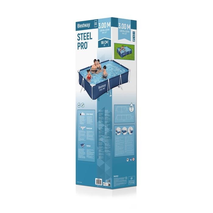 PILETA  BESTWAY STEEL PRO 56404 4000L 300X200 RECTANGULAR
