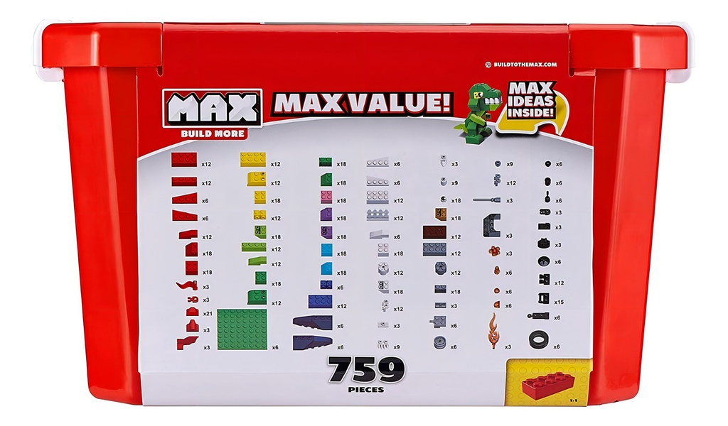 Bloques Para Armar Zuru Max Build More 759 Piezas En Caja 759