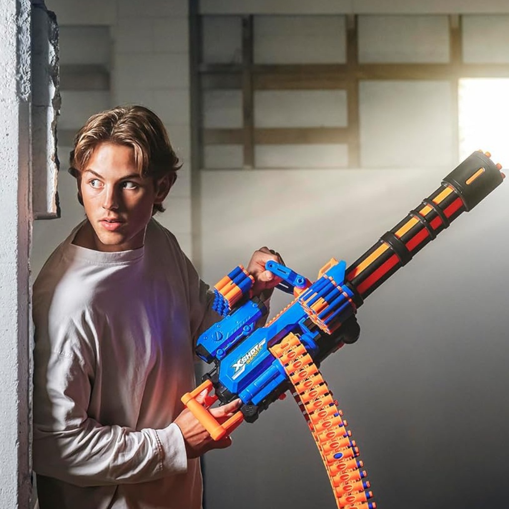 Zuru X-shot Lanza Dardos Insanity Motorized Rage Fire +72