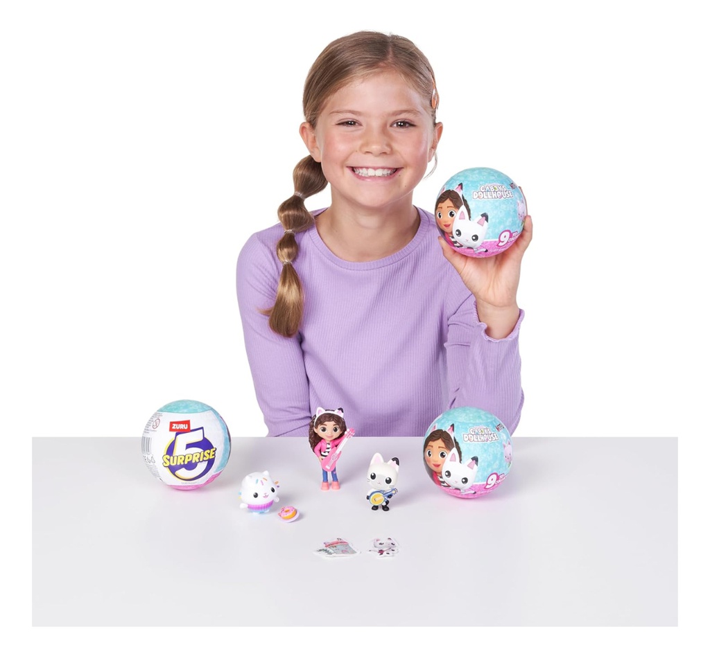 5 Surprise Capsula Sorpresa Mini Figura Gabby's Dollhouse