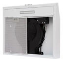 Extractor Purificador De Cocina 3v Luz Led 120w Doble Filtro Blanco