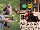 Camioneta Monster Gadnic Rcwl031r 4x4 Control Remoto Roja Rojo