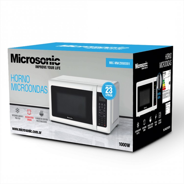 MICROONDAS MICROSONIC MW2XNX001 23L