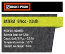 BATERIA DOWEN PAGIO 18V 2.0A FLEX ONE 9998124