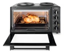 Horno Electrico Atma Hgab3024api 30 Litros Grill Con Anafe Negro