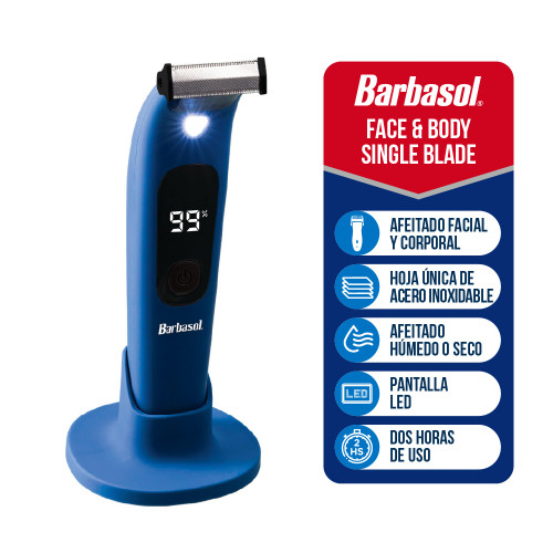 AFEITADORA BARBASOL CBT1-3104-ARG CARA Y CUERPO C/BASE DISPLAY