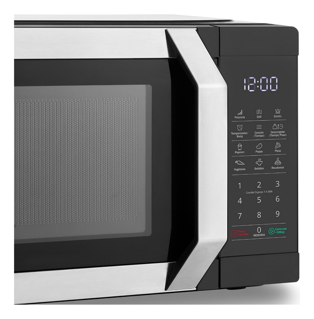Microondas Atma Matdgb23uan 23litros Digital Con Grill Negro