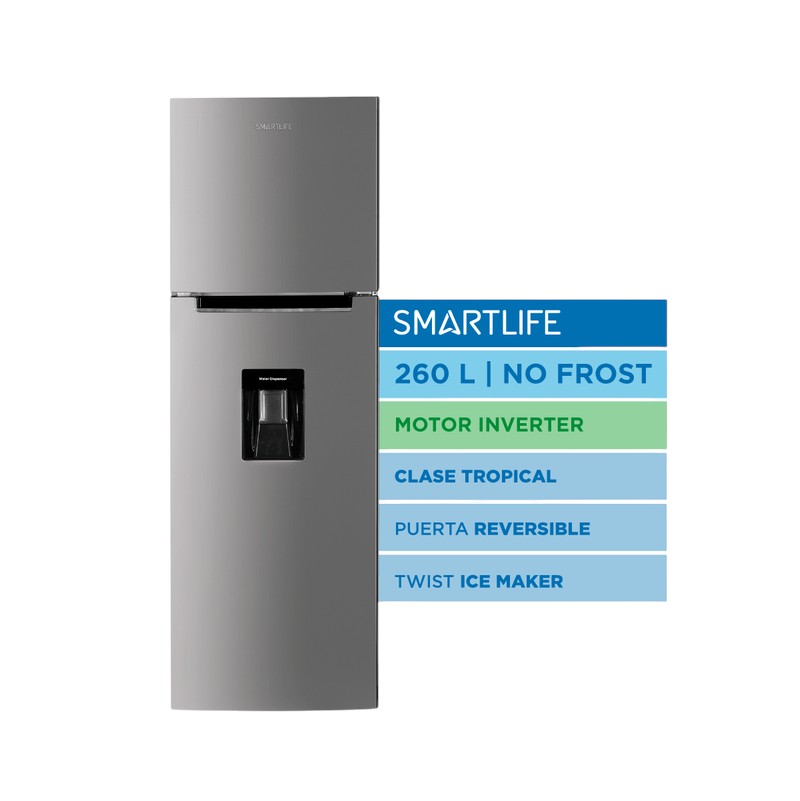 HELADERA INVERTER SMART LIFE RNF270SDINV 260L NO FROST INOX
