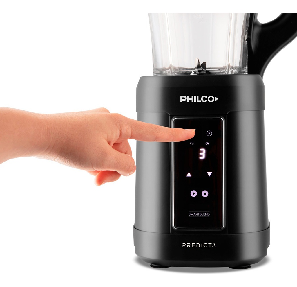 Licuadora De Vaso Digital Philco Lv24b3php 600w 1.75l Negro