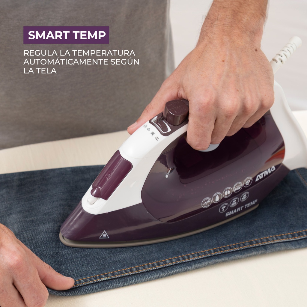 Plancha A Vapor Smart Pav2417 Violeta Oscuro 260ml Atma Violeta Oscuro