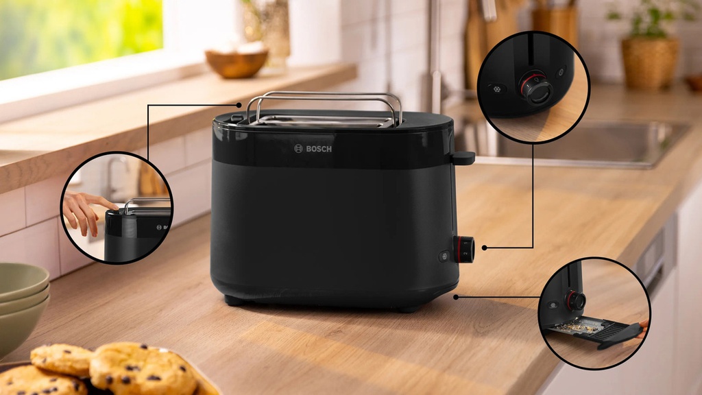 Tostadora Bosch My Moment 2200w Negro