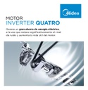 Lavasecarropas Midea Mf200d120b/t-a1 Inverter 12,8kg Frontal Gris Oscuro