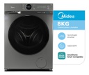 Lavarropas Inverter Midea Mf200w80wb/t-a1 8kg Titanium Gris Oscuro