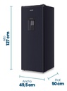 Heladera Philco Phsd170xd 170l Ciclica C/dispenser Inox Gris