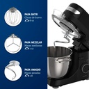 Batidora Planetaria Oster Fpstsmpl2b Negra 4lts 850w Negro