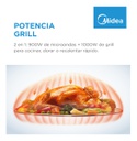 Microondas Midea 29 L Digital Con Grill Gris Basalto
