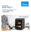 Freidora De Aire Digital Midea 11l Smart 2 Zonas Af-d211bar1 Negro