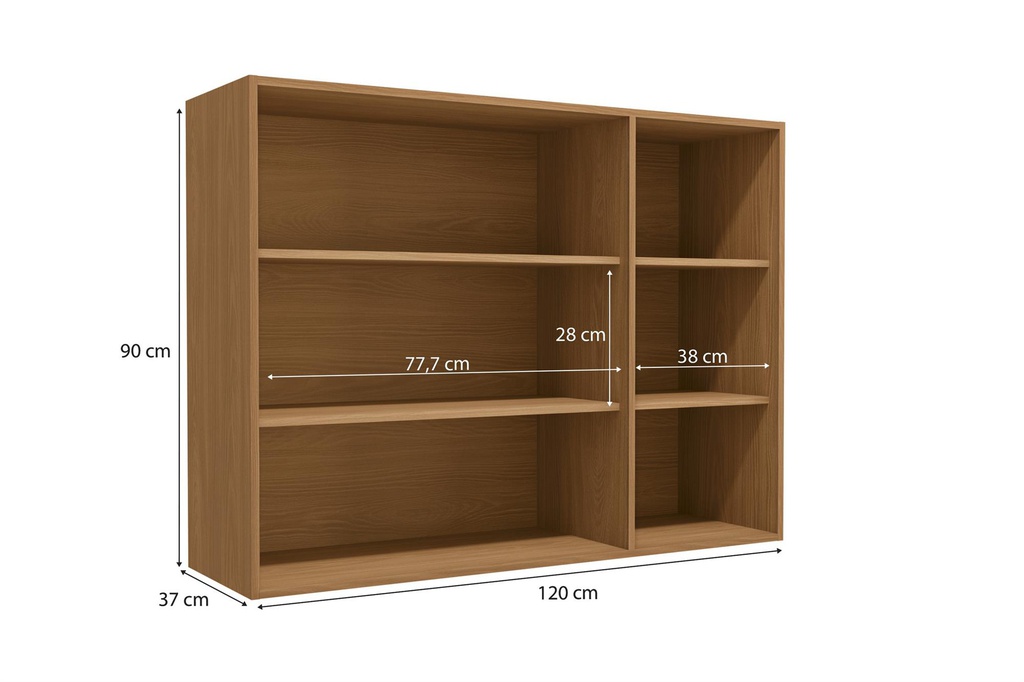 ALACENA KAPPESBERG G766-CN 3 PUERTAS 120 CM CANELA