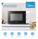 Microondas Midea 20l Mw-mn120war1 Mecanico Blanco