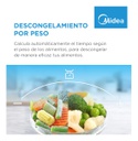 Microondas Midea 20l Mw-mn120war1 Mecanico Blanco