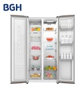 Heladera Bgh Brs400i1a Sbs 397l No Frost Inverter Inox Gris