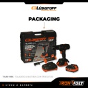 Taladro Lusqtoff Til80-9bk A Bateria Con Percutor 13mm Negro