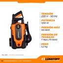 Lüsqtoff Hidrolavadora Hl-120 1200w 7mpa De Presión 50hz Naranja/negro 50 Hz