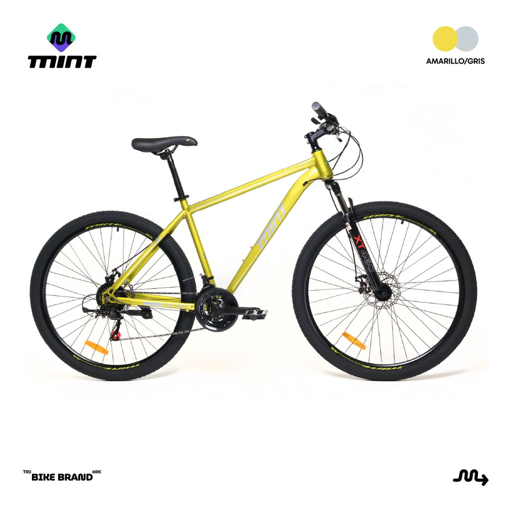 Bicicleta Rodado 29 Mint Delivery Montaña Urbana Talle M/l 21v 19 Economica Amarillo