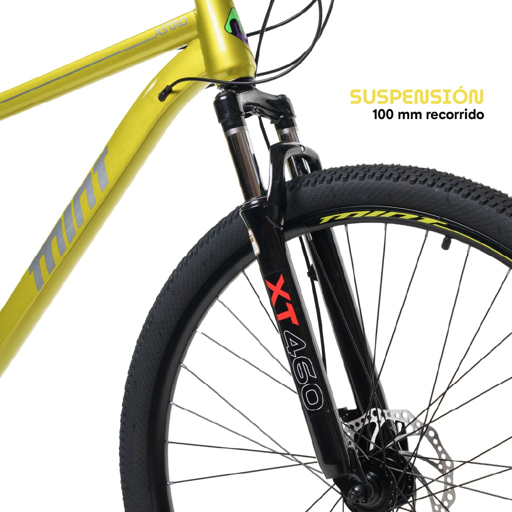 Bicicleta Rodado 29 Mint Delivery Montaña Urbana Talle M/l 21v 19 Economica Amarillo