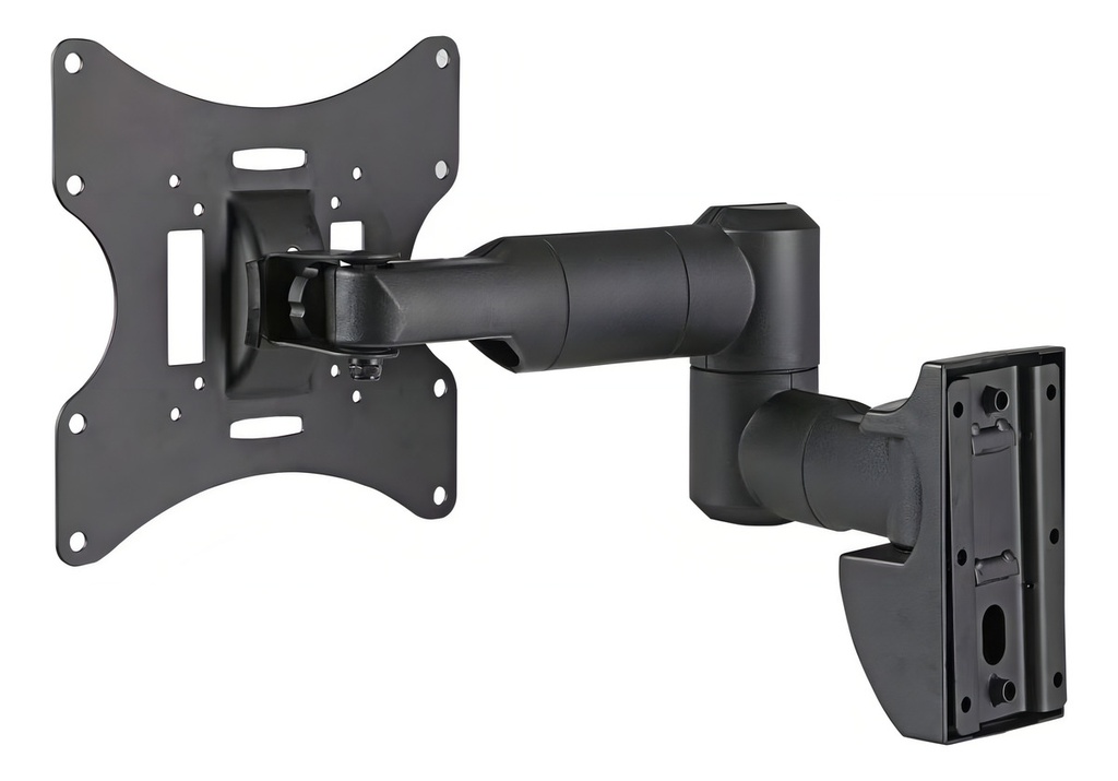 Soporte Tv Movil Led 23 A 43 Brazo Extensible Giratorio Negro