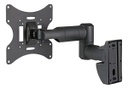 Soporte Tv Movil Led 23 A 43 Brazo Extensible Giratorio Negro