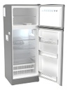 Heladera Bambi Con Freezer 2f1200pa 239 Lts Silver Gris