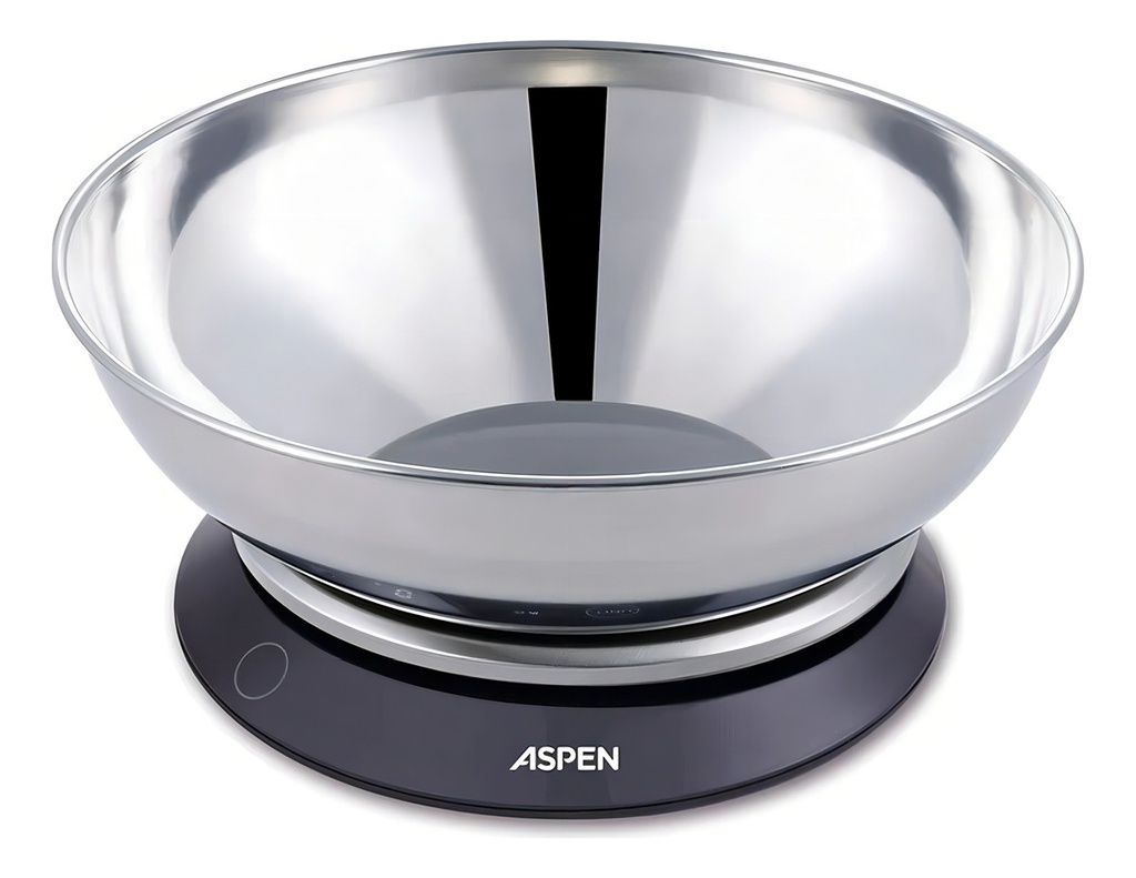 Balanza De Cocina Digital Aspen Bc210 1.8l Steel Hasta 3 Kg Acero 3 Kg
