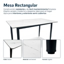 COMBO GARDENLIFE V7648 MESA SIMIL PIEDRA MARMOL BL + SILLA NINA x4 UND NG
